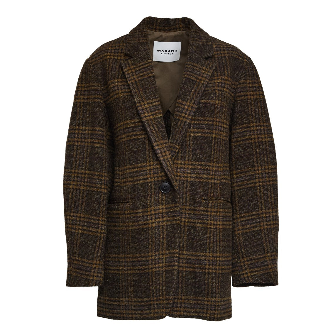 Isabel Marant Check Pattern Blazer With Notched Lapel