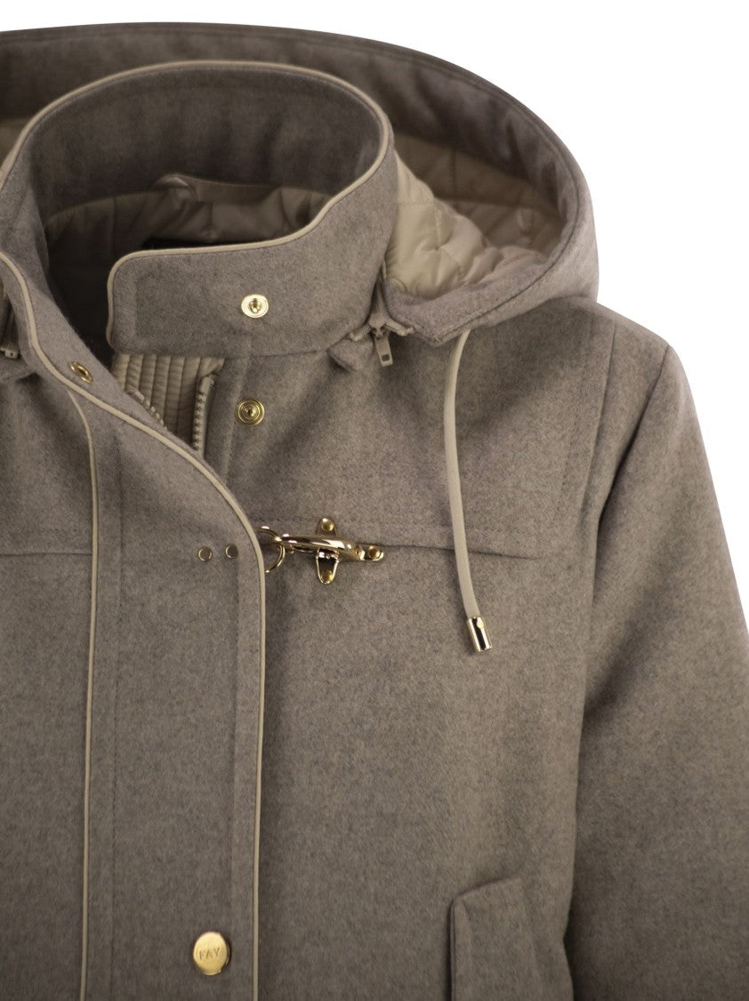 Fay Wool And Cashmere Parka