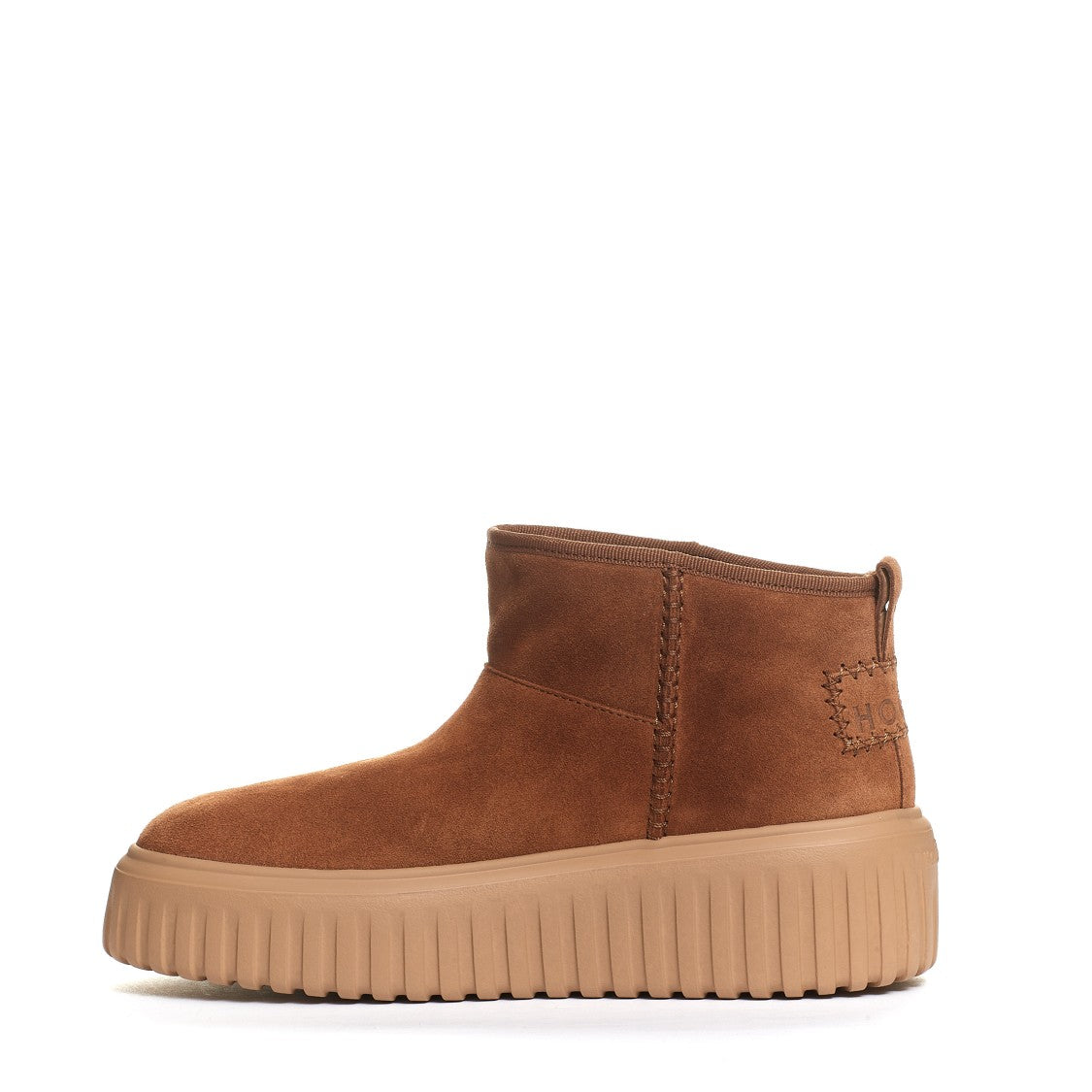 Hogan H Stripes Low Boot Leather Suede