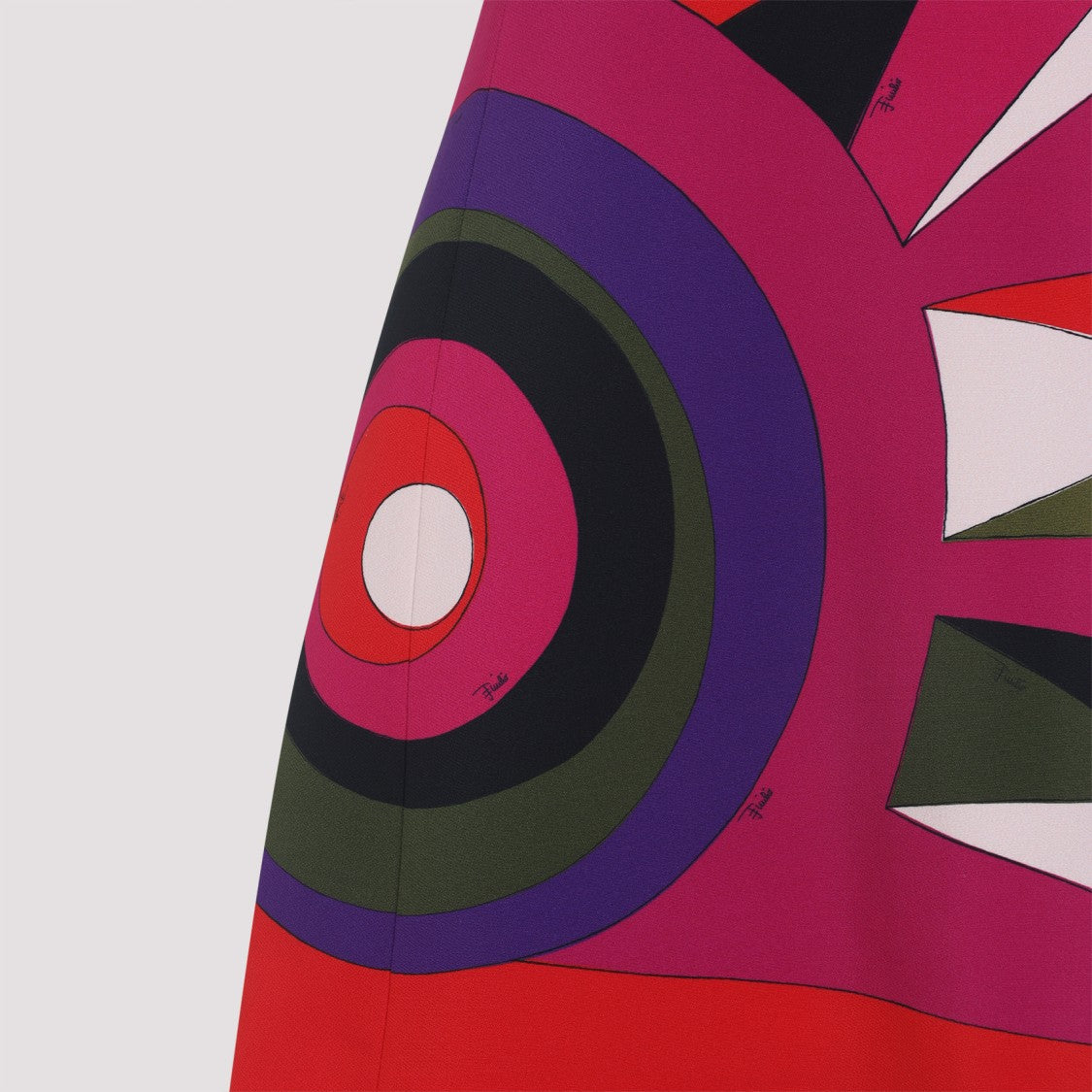 Pucci Multicolor Geometric Mini Dress With Fitted Bodice