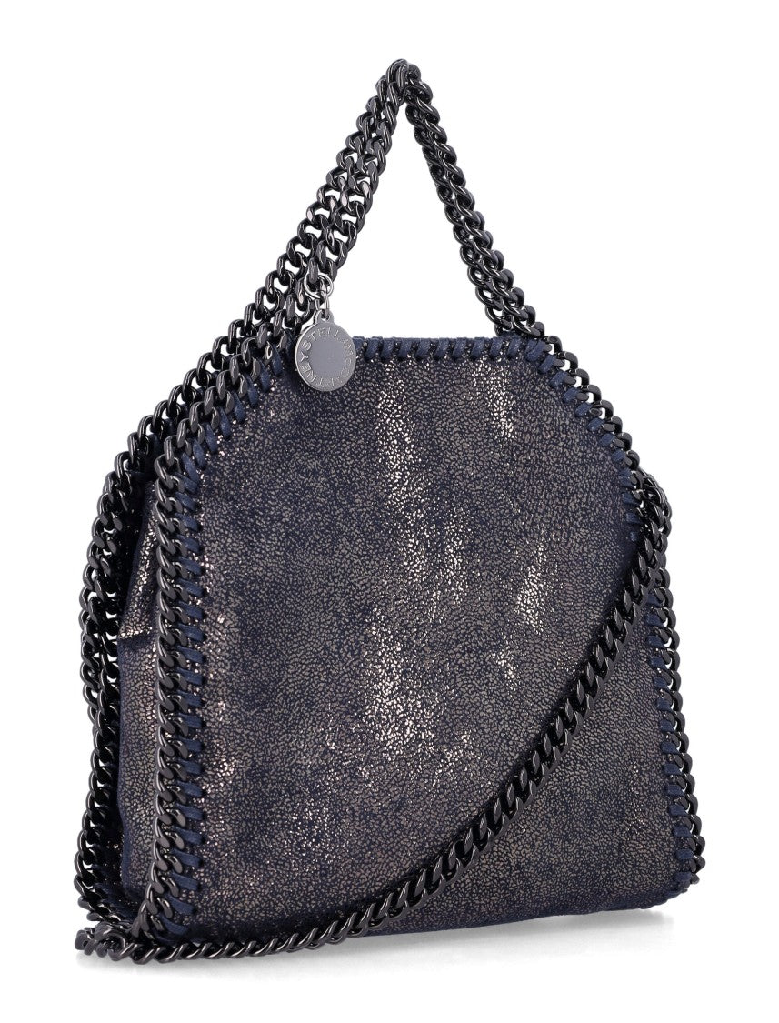 Stella Mccartney Falabella Tiny Handbag With Diamond Chain And Vegan Leather