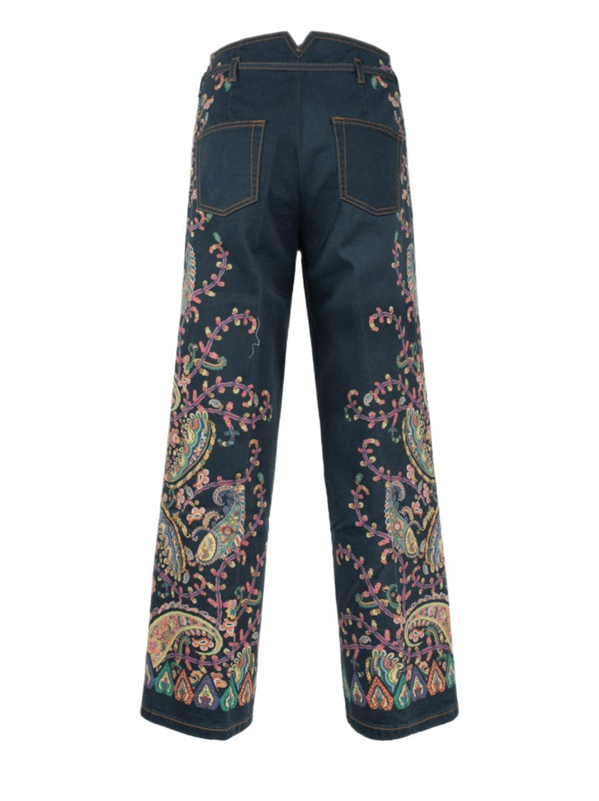 Etro Etro Paisley Cropped Trousers