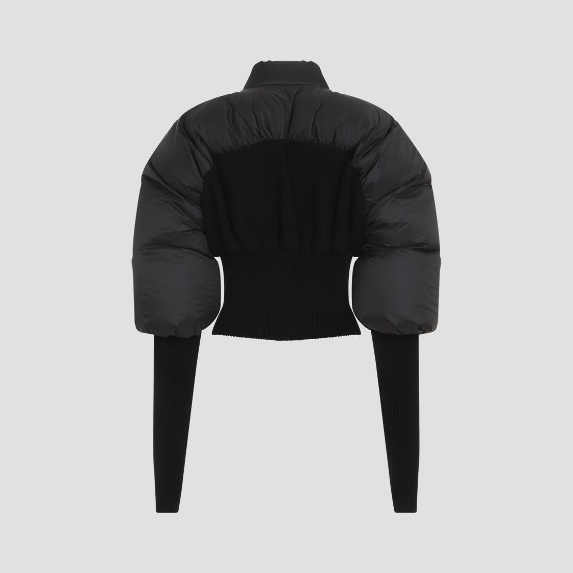 Rick Owens Black Polyamide Coat