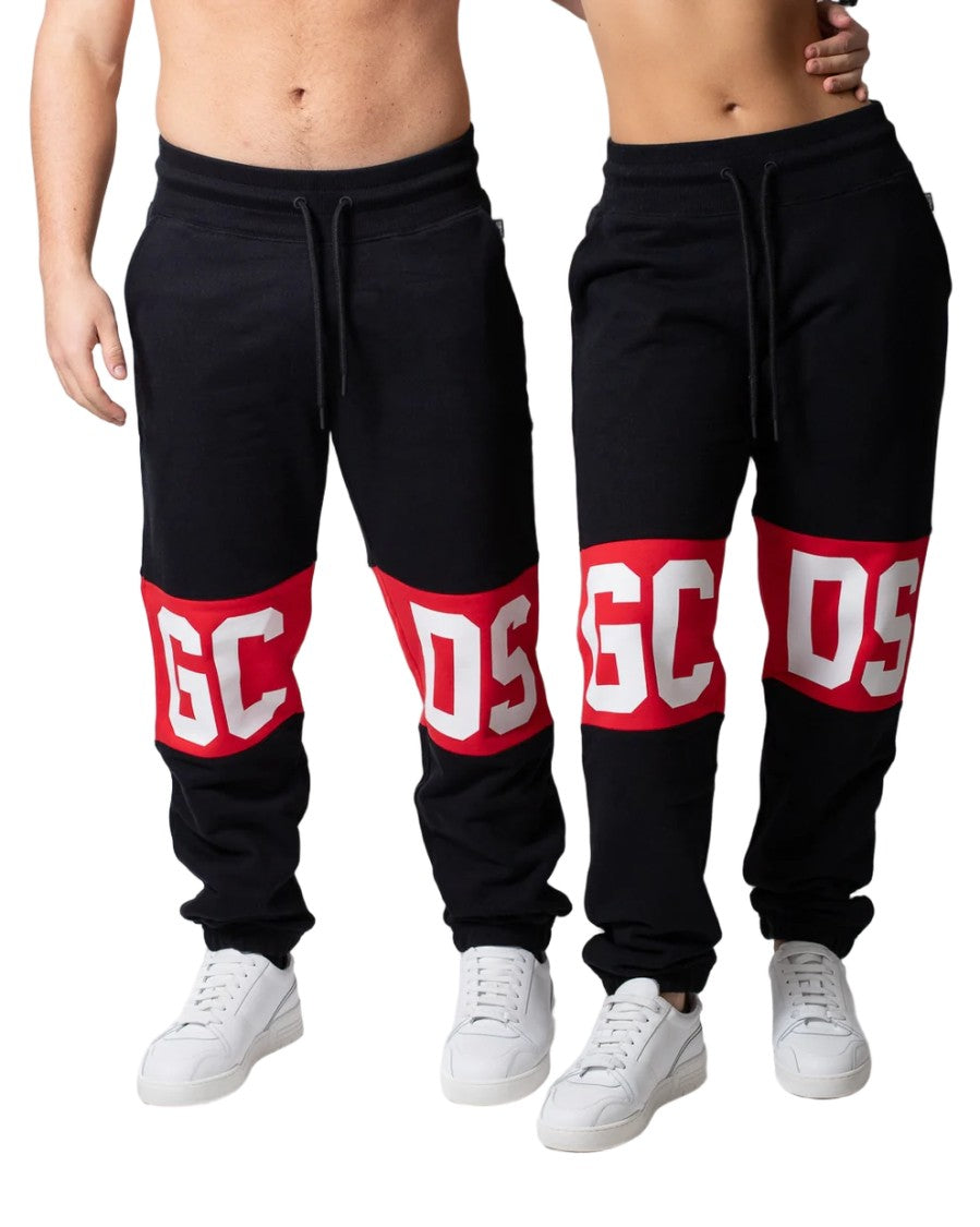 Gcds Cotton Drawstring Pants With Bold Logo Design