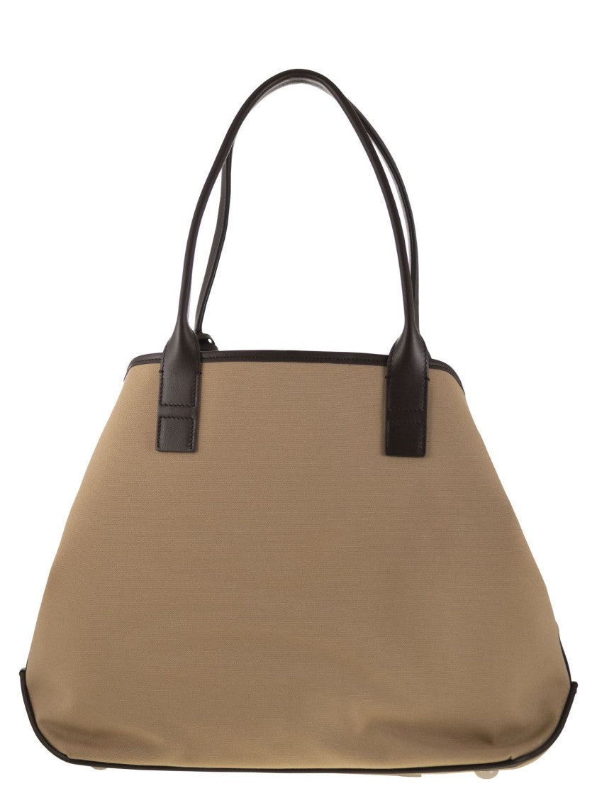 Hogan Medium Canvas Shopping Bag