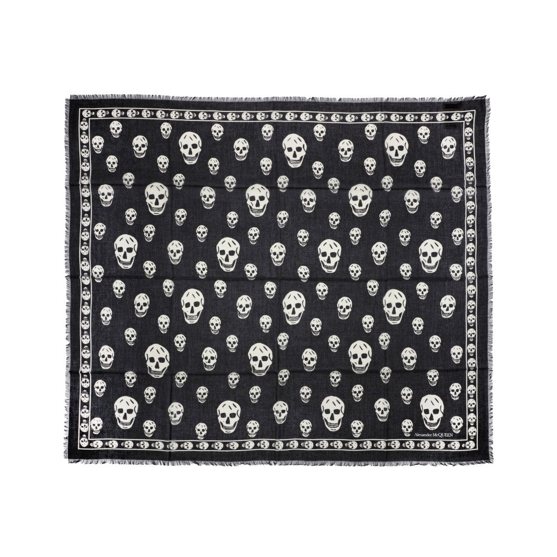 Alexander Mcqueen Skull Silk Scarf