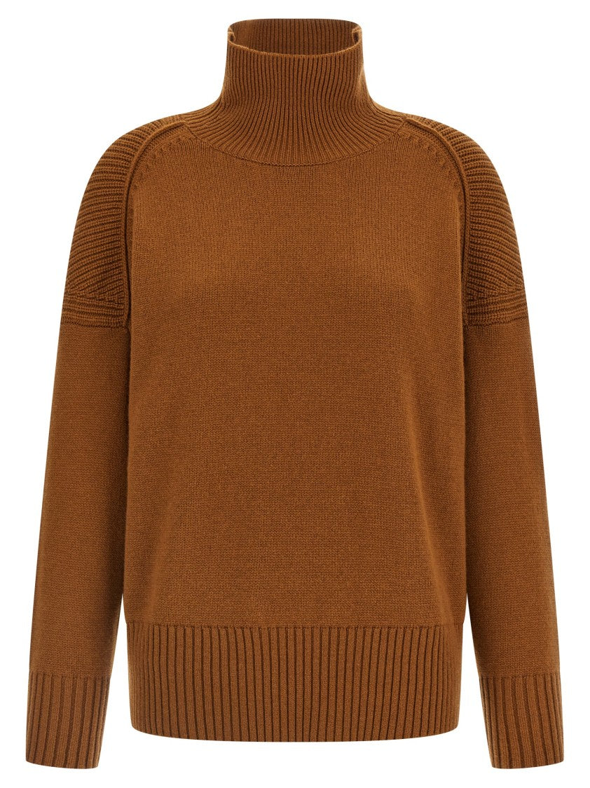 Alberto Biani Knitted Cashmere Sweater With High Neck