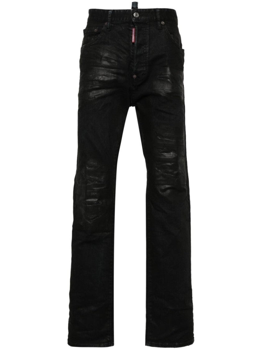 Dsquared2 Slim Cut Black Denim Trousers