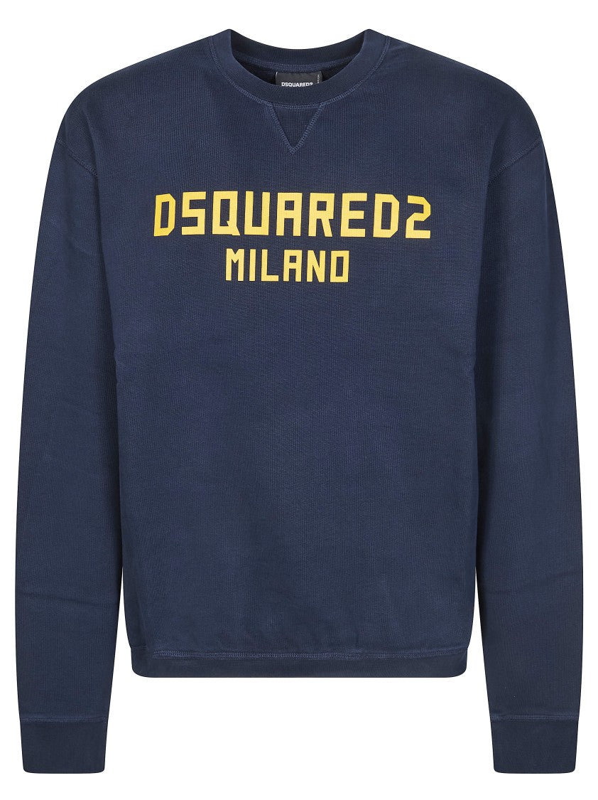 Dsquared2 Navy Milano Cool Fit Letters Sweatshirt