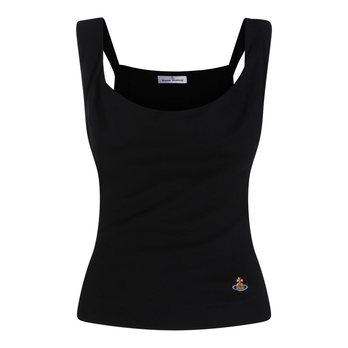Vivienne Westwood Black High Neck Fitted Top