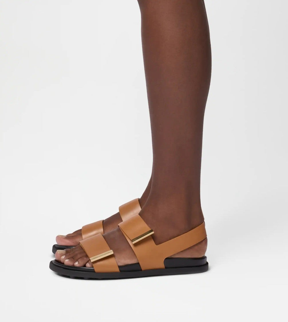 Tod's Leather Cuoio Footbed+Gomma 68K Sandals