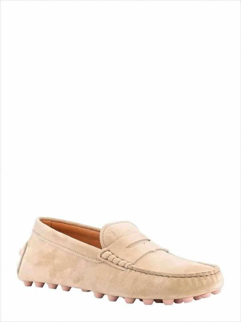 Tod's Penny Strap Loafers With Rubber Pebble Detailing