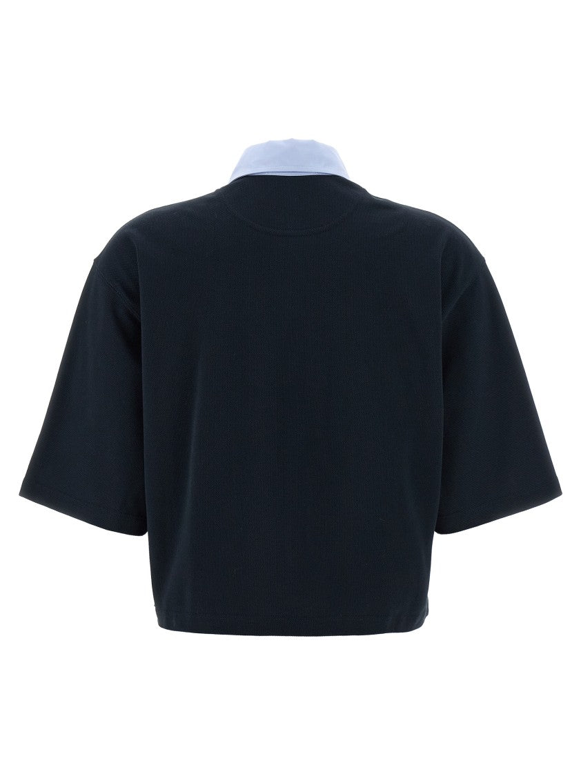 Stella Mccartney Cropped Piquet Polo