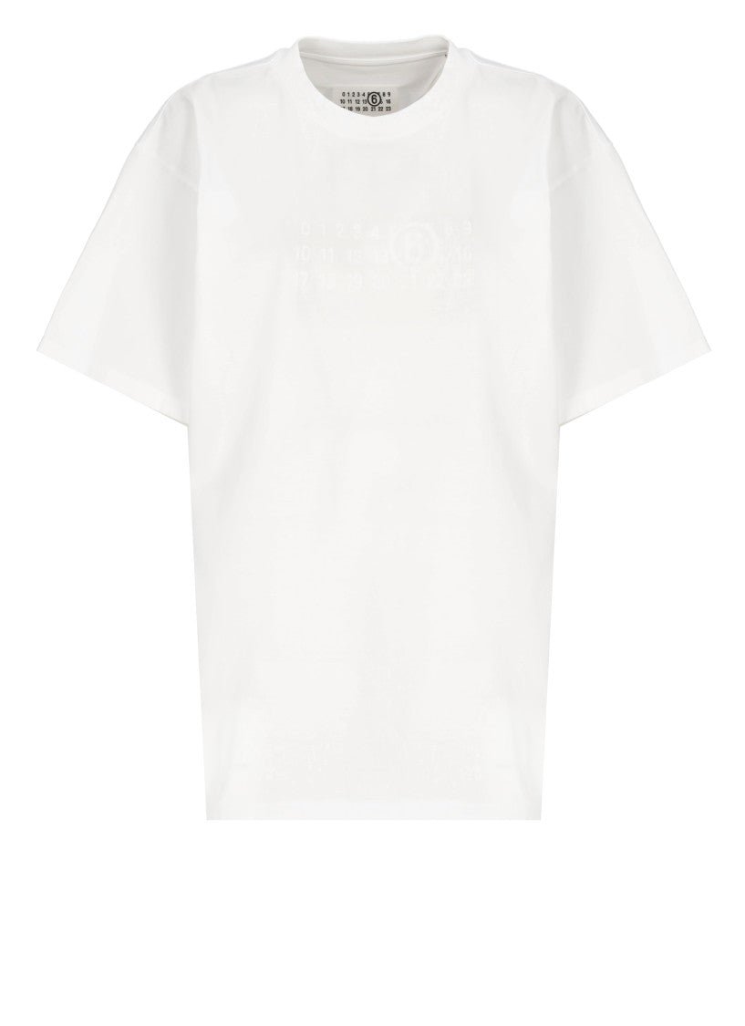Mm6 By Maison Margiela White Cotton T-Shirt