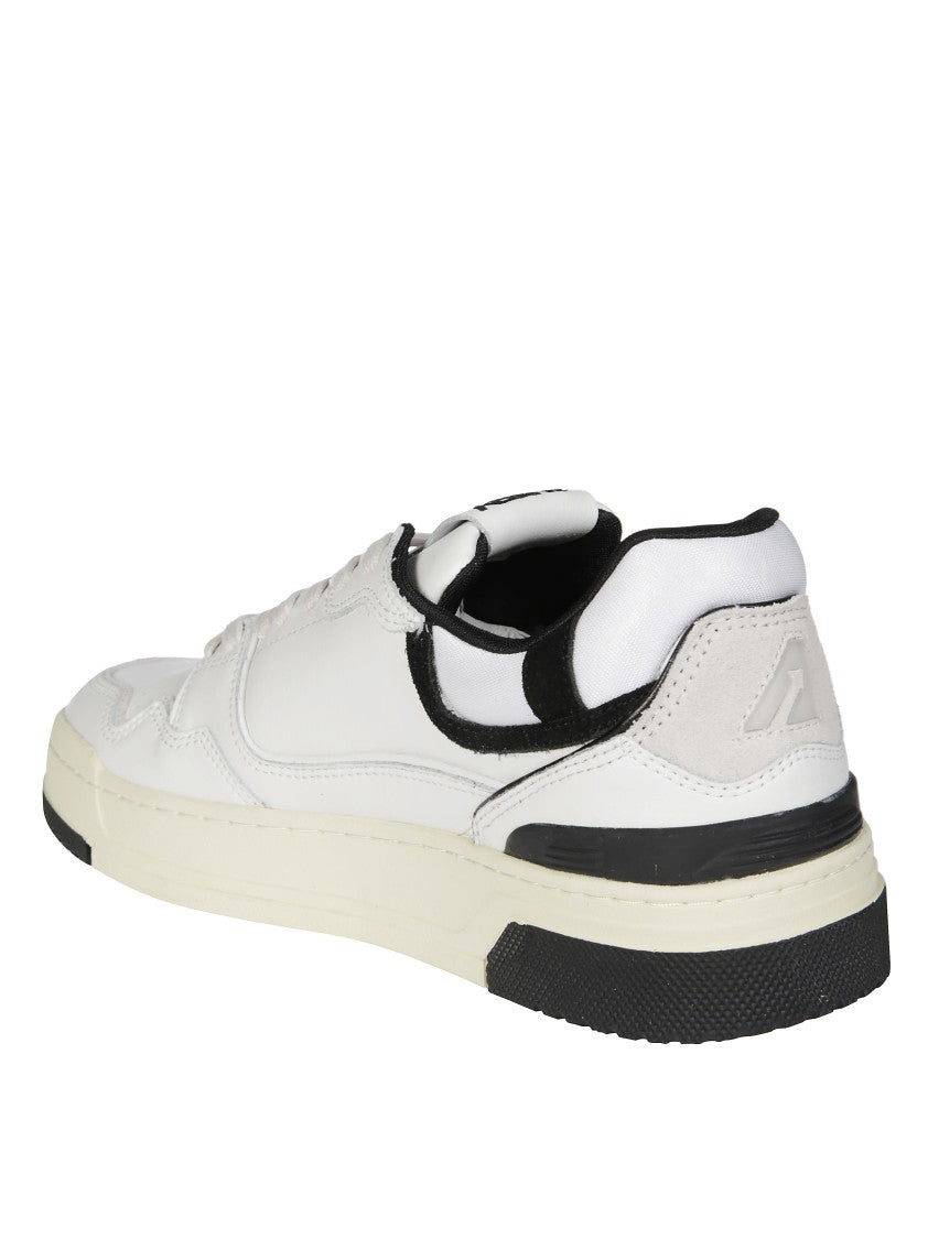 Autry White Cic Low Black Accents Sneakers