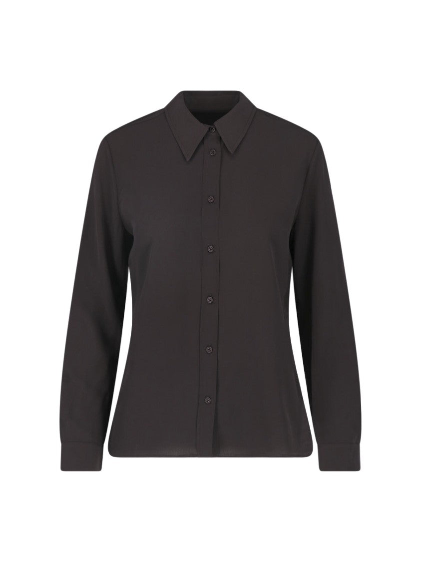 Nili Lotan Gaia Classic Collar Silk Formal Shirt