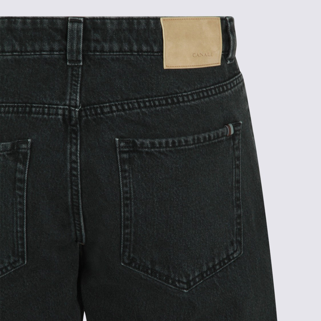 Canali Straight-Leg High-Waisted Jeans With Minimalist Design