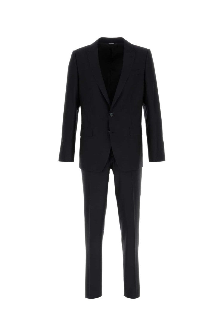 Dolce & Gabbana Midnight Blue Wool Blend Suit