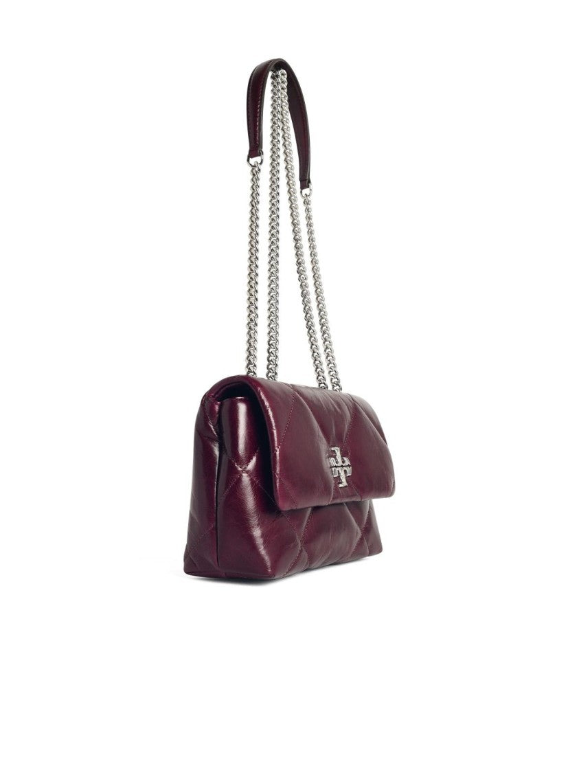 Tory Burch Small 'Kira' Burgundy Leather Crossbody Bag