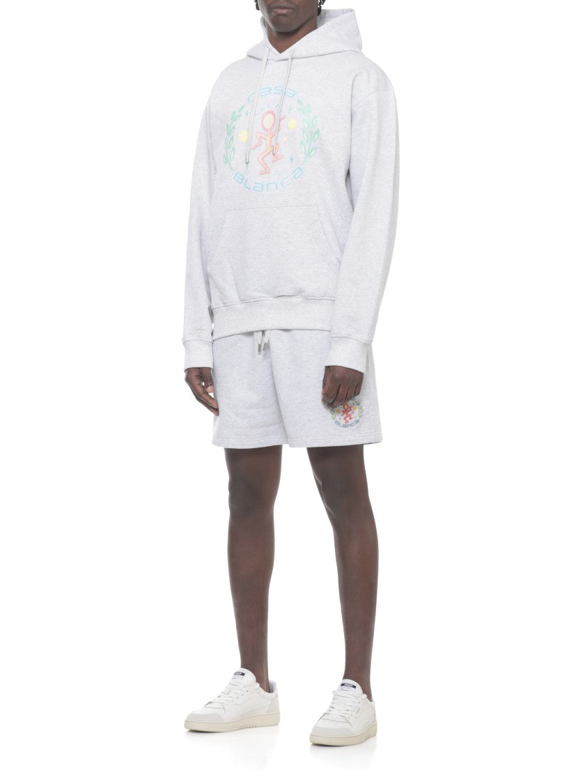 Casablanca Grey Dance Joy Cotton Hoodie