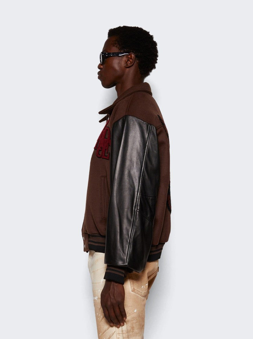 Rhude Duck Varsity Jacket Brown