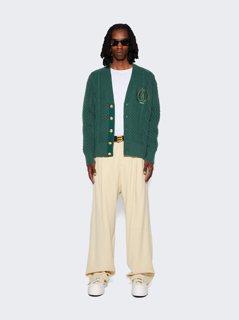 Bally Cable-Knit Wool Cardigan