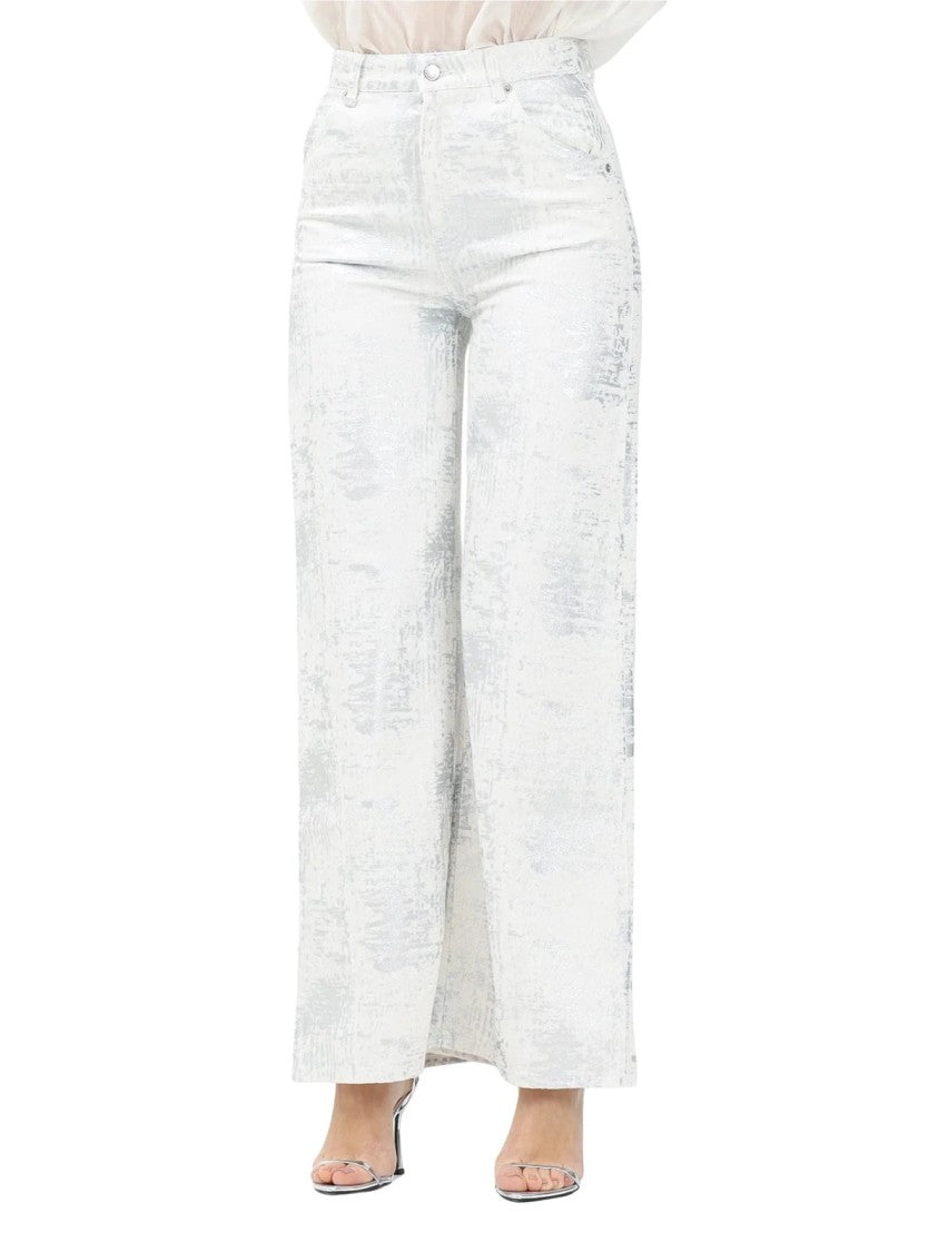 Vicolo Indigo Wide-Leg High-Waist Jeans