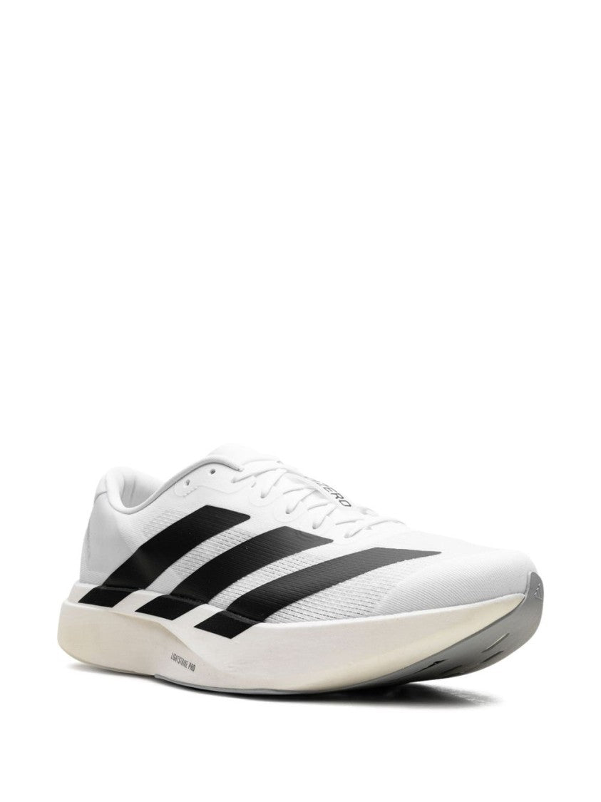 Adidas Adizero Evo White Sneakers With Signature 3-Stripes