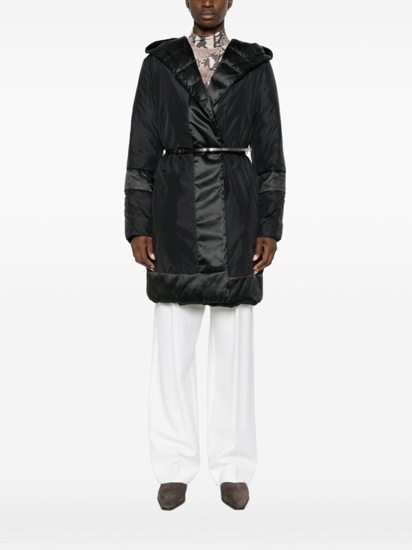 Max Mara Reversible Black Midi Down Jacket
