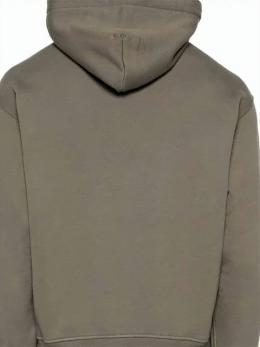 Stone Island Relaxed Fit Cropped Hoodie With Subtle Logo Detail