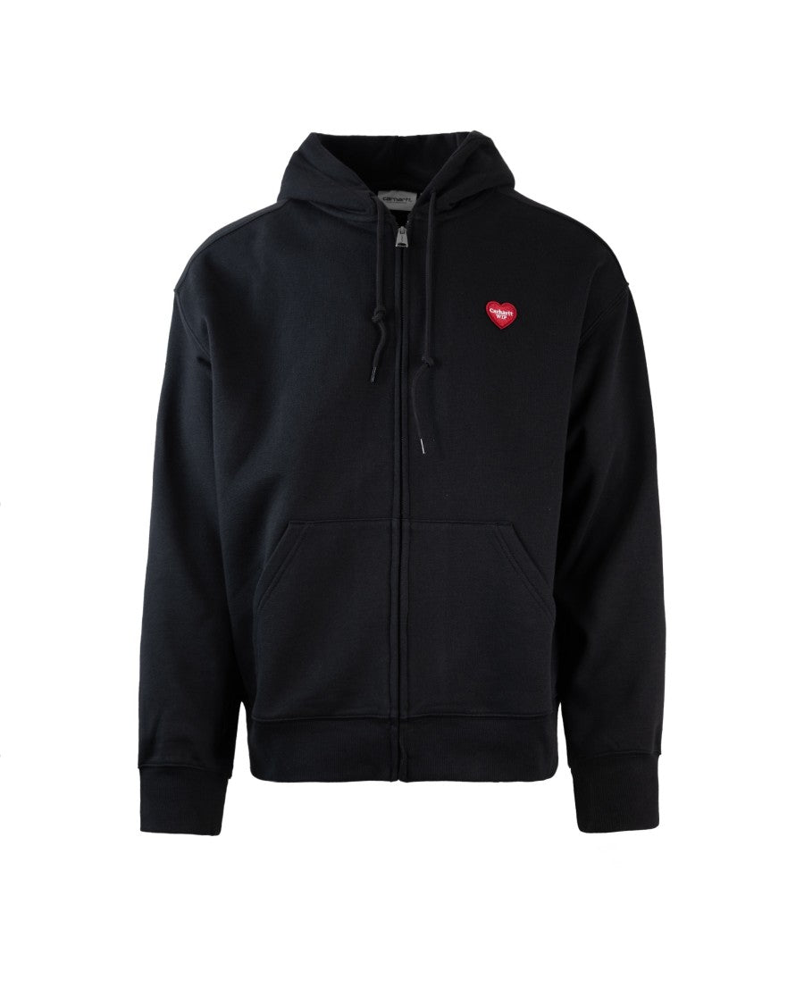 Carhartt Wip Heart Ii Hartt Black Sweatshirt
