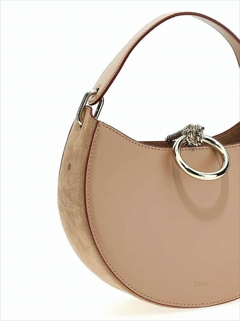 Chloé Crescent-Shaped Calf Leather Tote Bag