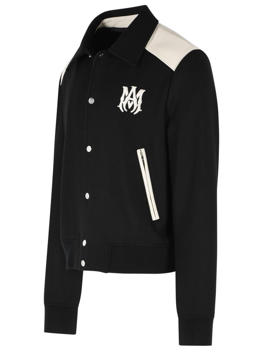 Amiri 'Ma Band' Black Virgin Wool Blend Jacket