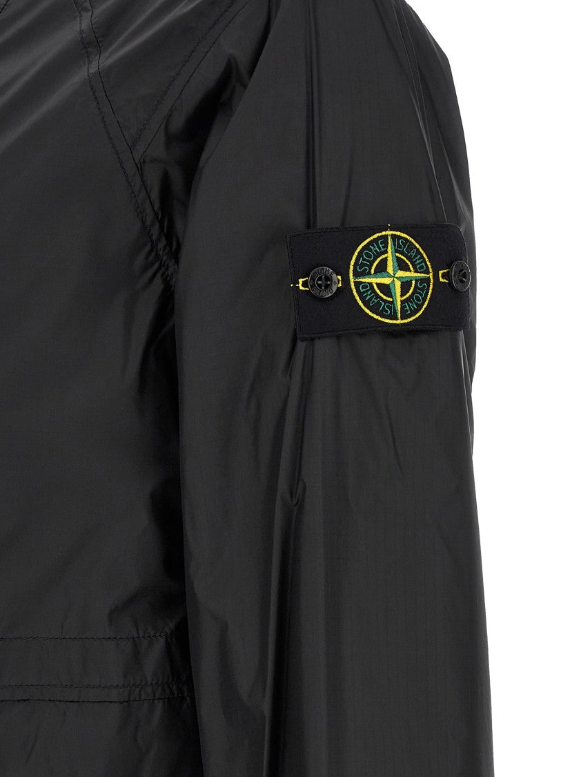 Stone Island High Tenacity Ripstop Nylon Jacket With Adjustable Hood