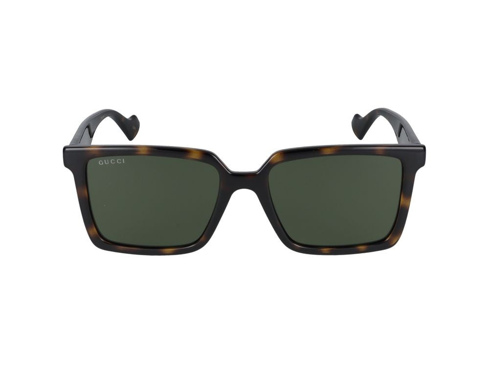 Gucci Havana Square-Frame Sunglasses