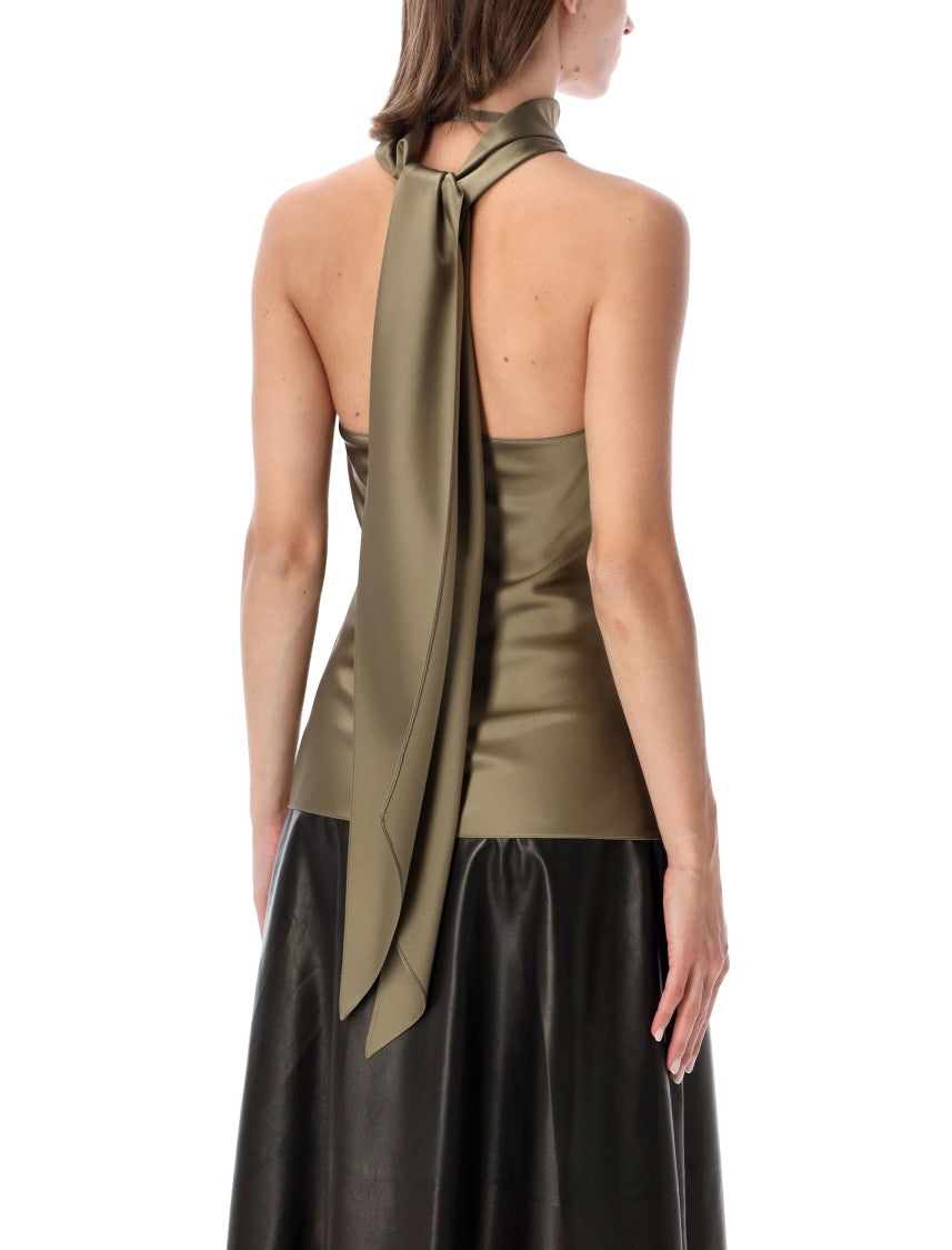 Polo Ralph Lauren Satin Chilton Sleeveless Blouse