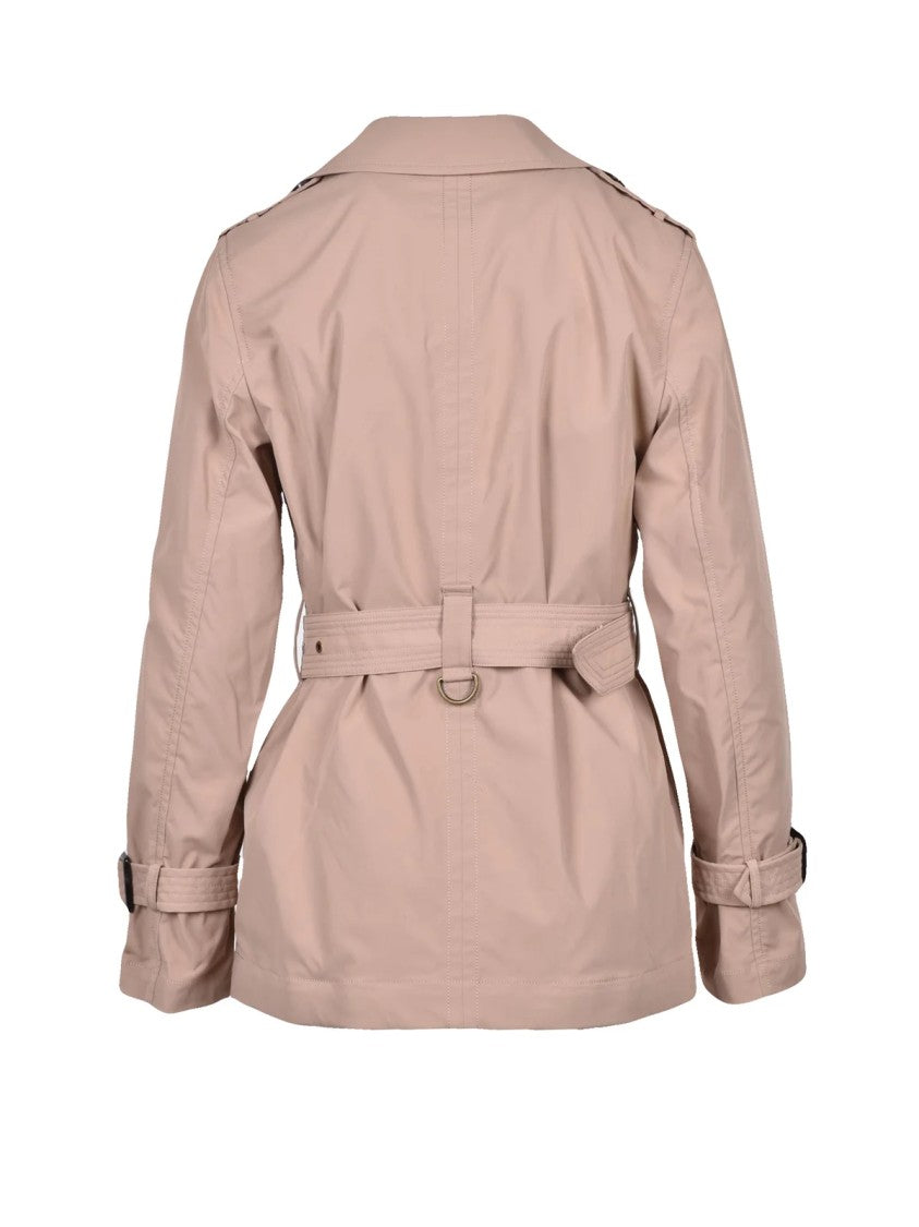 Dekker Beige Double-Breasted Trench Coat