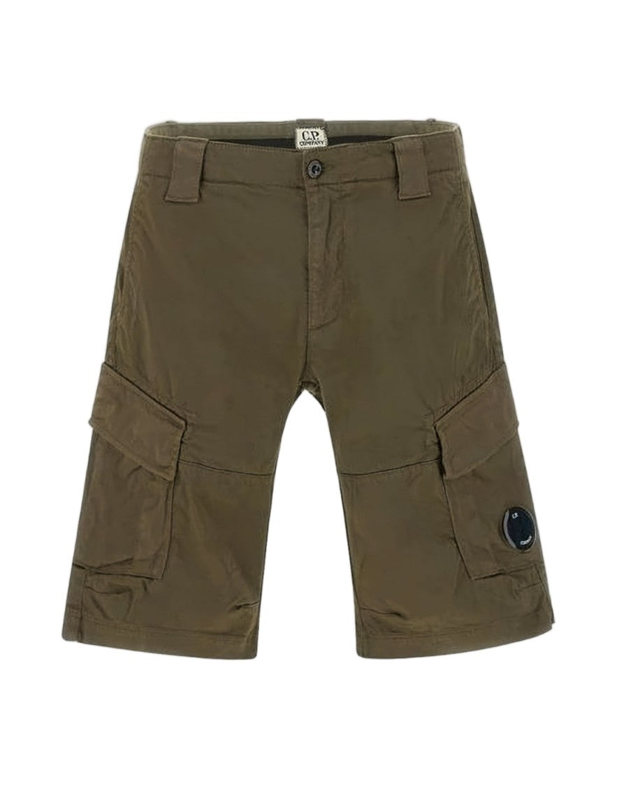 C.P. Company Utility-Style Brown Shorts With Multiple Pockets