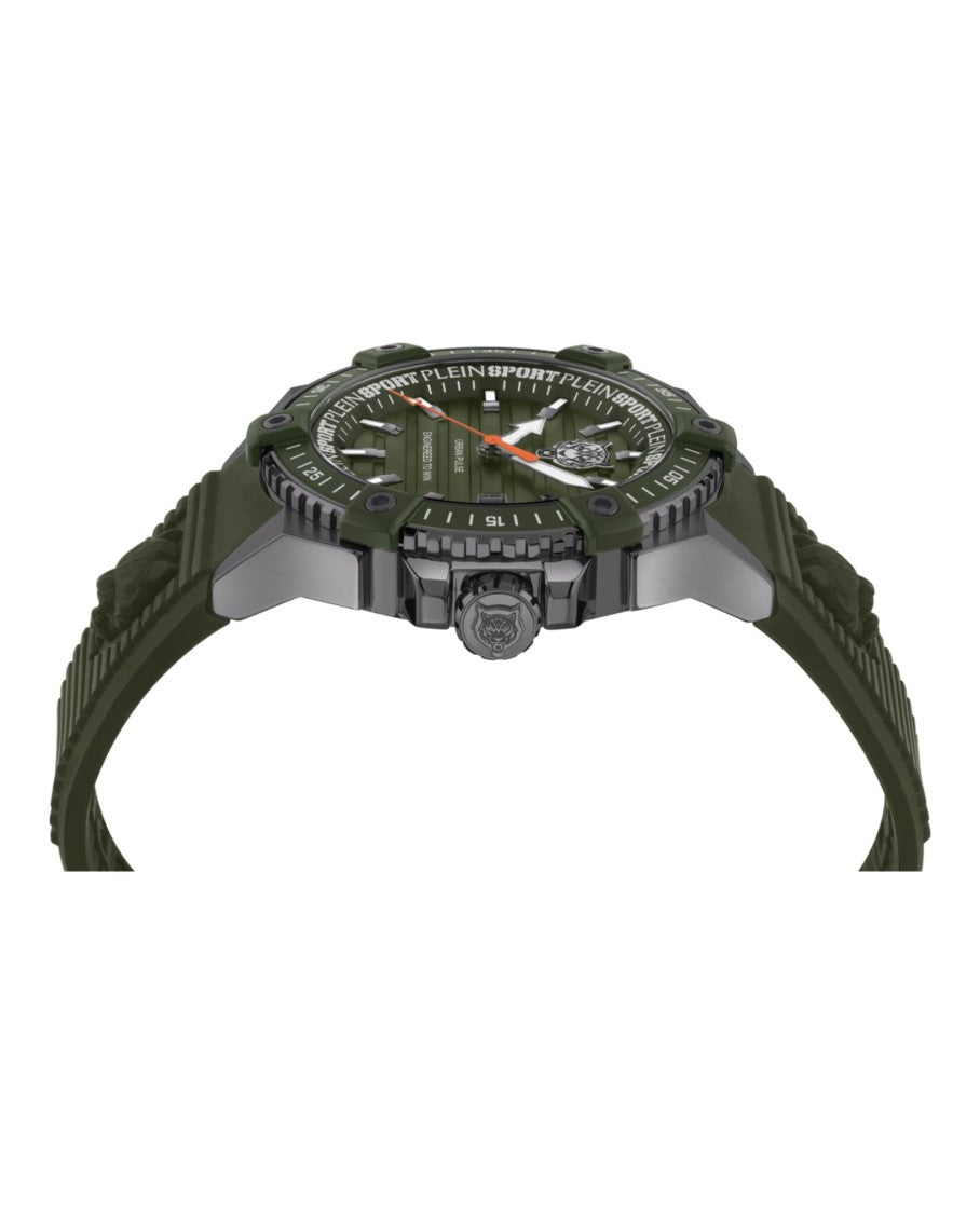Plein Sport Urban Pulse Silicone Watch With Gunmetal Case