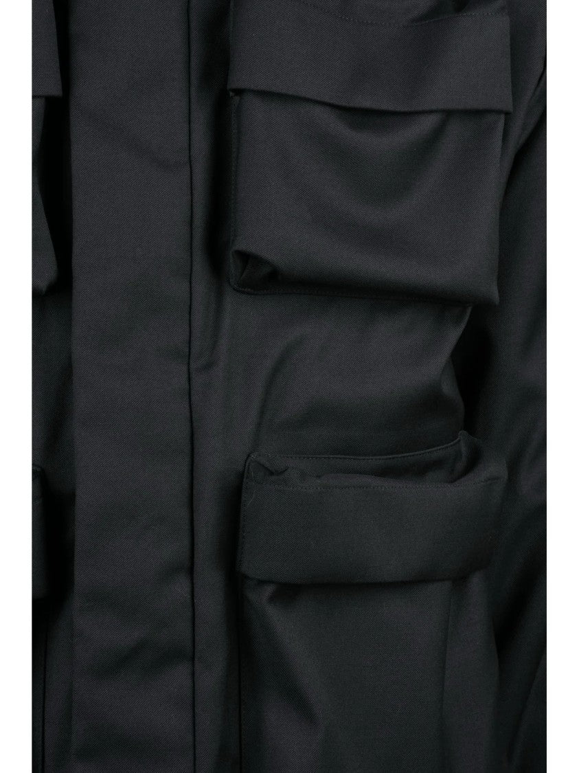 After Label Adamello High Collar Jacket With Zip Closure And Quilted Interior