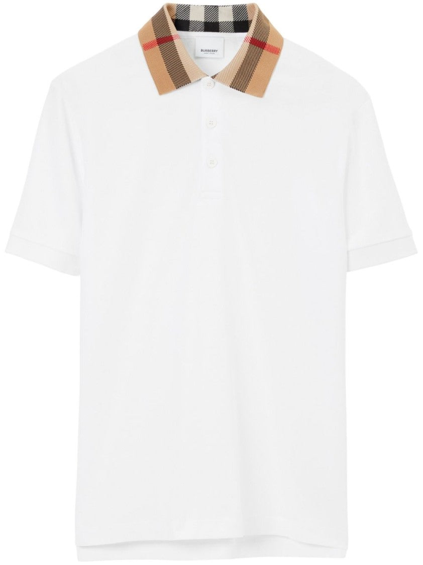 Burberry Vintage Check Polo With Classic Collar
