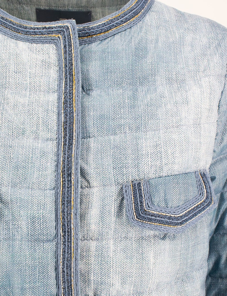 Ermanno Scervino Quilted Jacket With Vintage Wash
