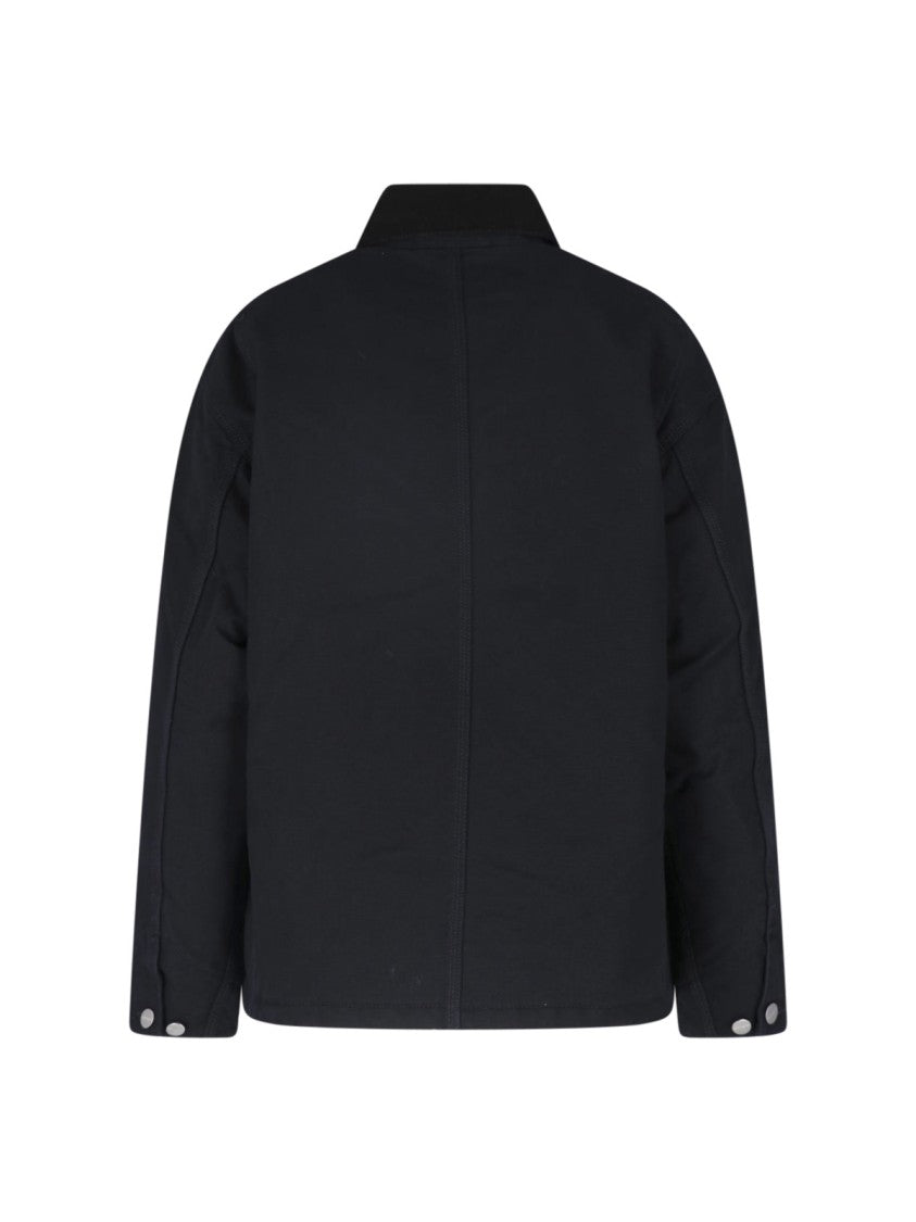 Carhartt Wip Black Og Michigan Cotton Jacket