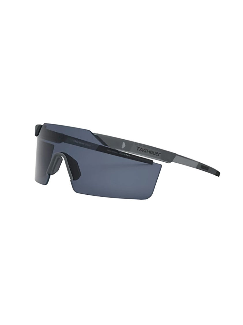 Tag Heuer Streamlined Sunglasses With Metallic Finish And Dark Lens