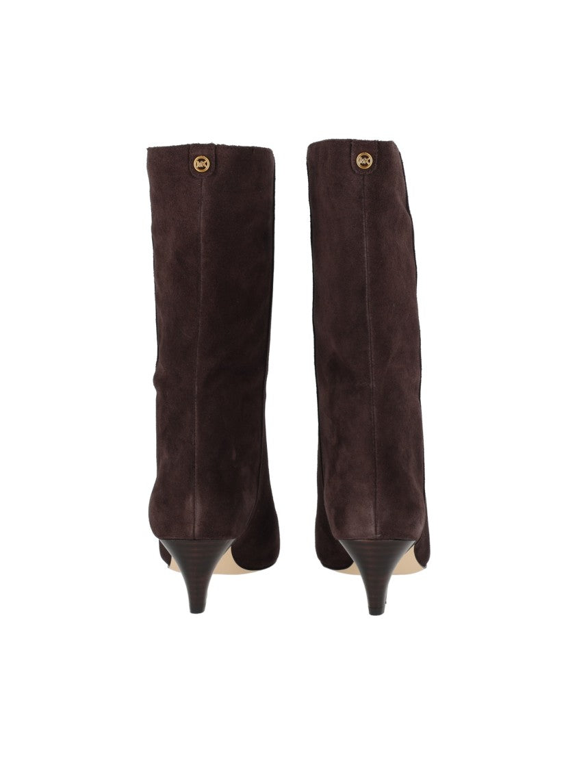 Michael Kors Daniela Suede Kitten Heel Mid-Height Boots