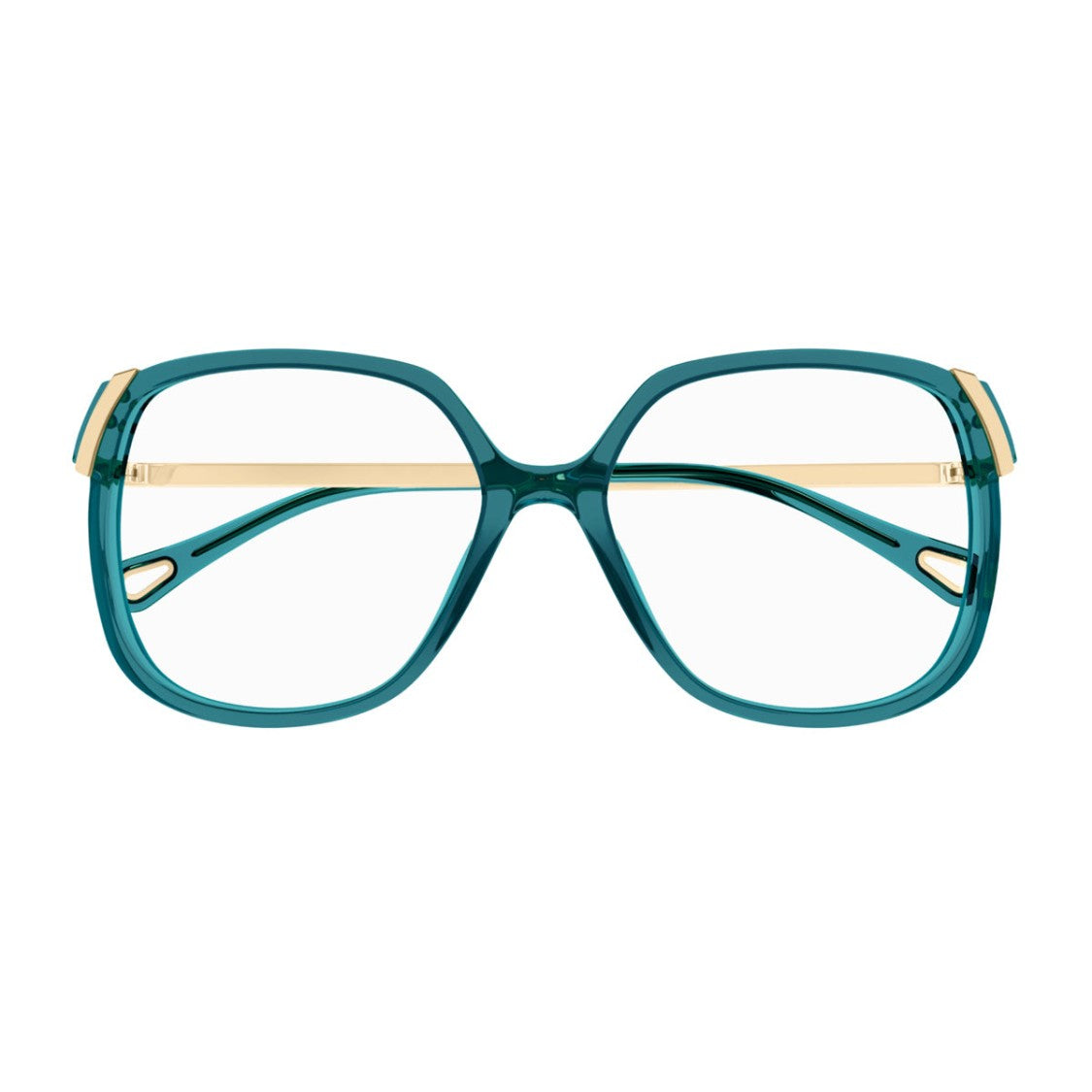 Chloé Green Aly Oversized Square Acetate Sunglasses