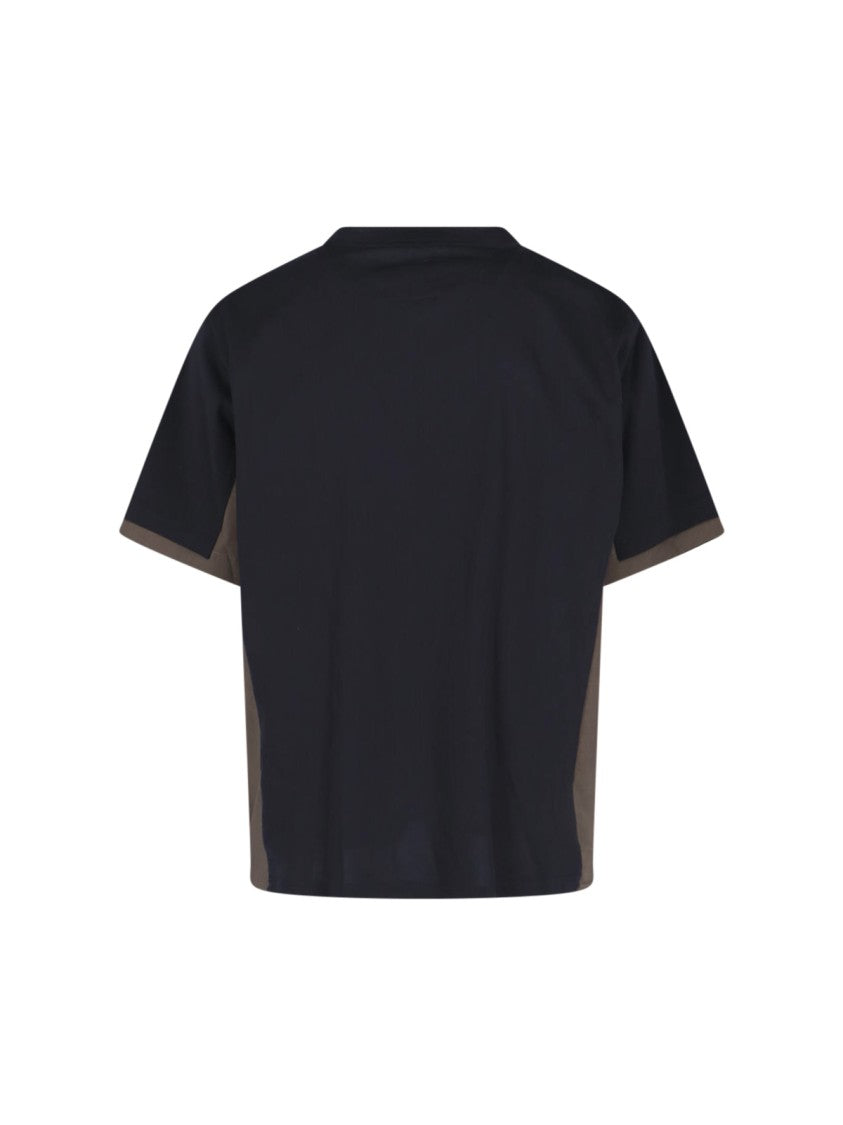 Sacai Minimalist White Crew Neck T-Shirt With Relaxed Fit