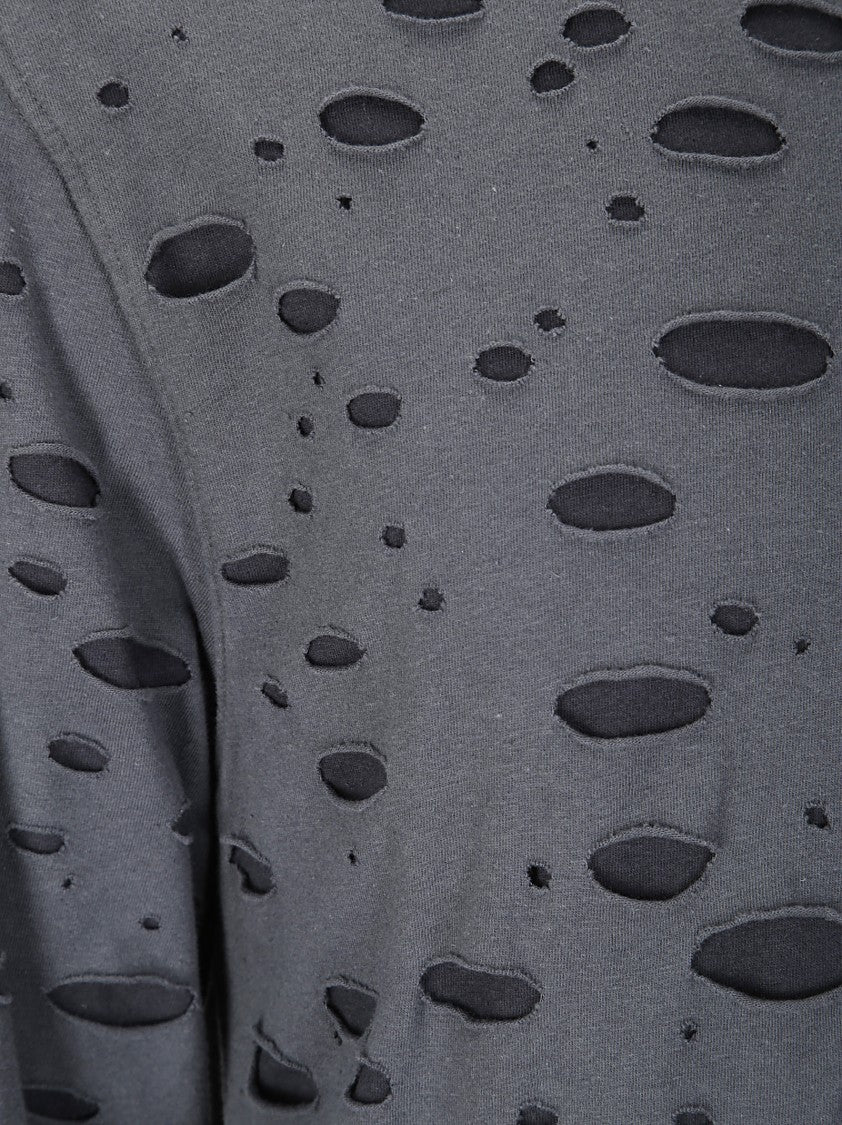 Acne Studios Multi-Layer Hooded Cotton Sweatshirt With Textured Design