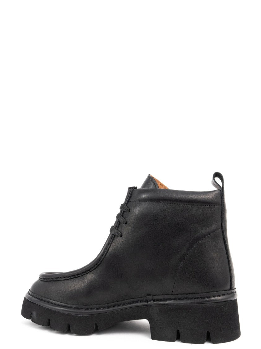Sergio Moretti Casual Ankle Boots With Textured Rubber Sole
