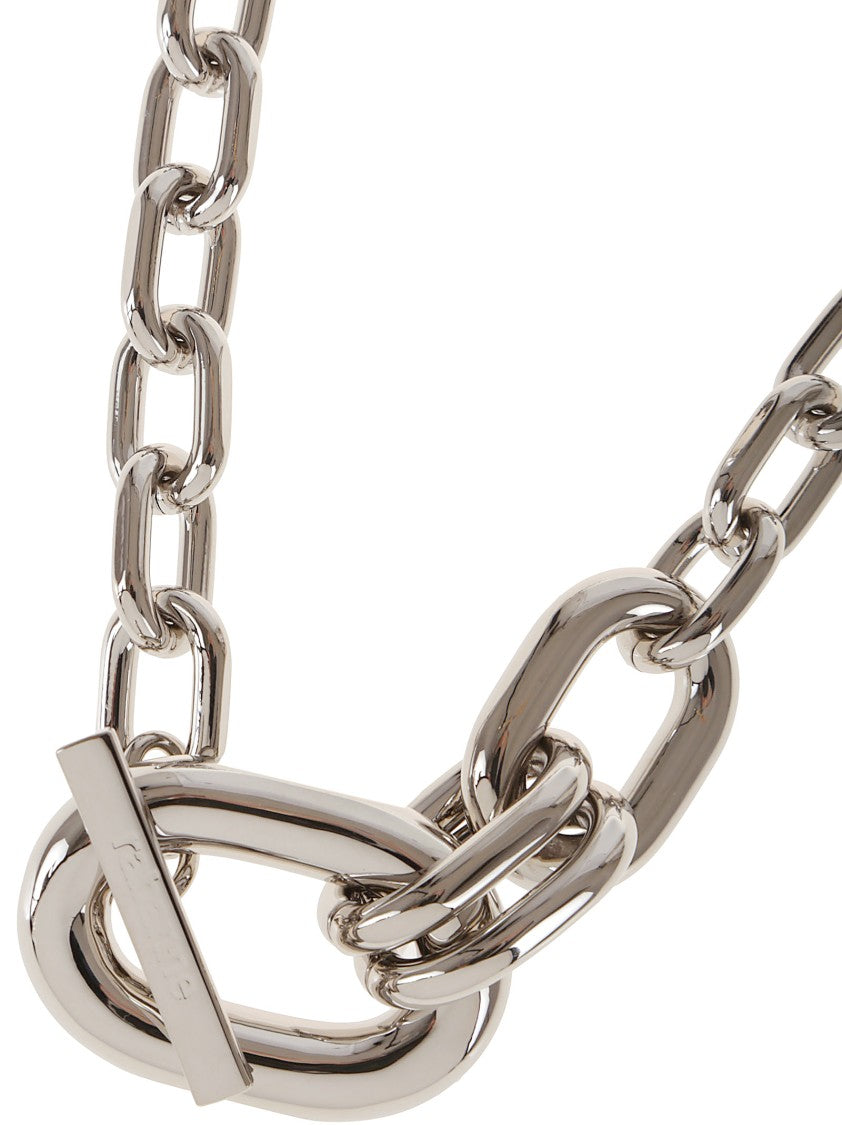 Paco Rabanne Bold Silver Chain Necklace